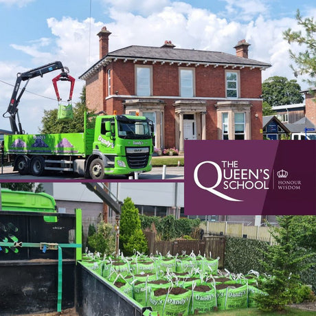 30 tonnes of Bordermix® Topsoil Donated to Queens School - Dandy's Topsoil & Landscape Supplies