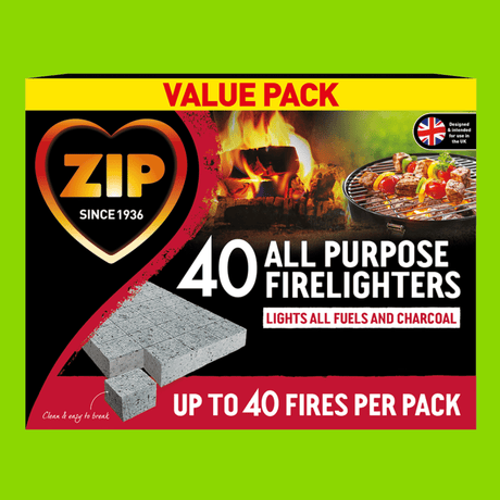 ZIP All Purpose Firelighters - 40 Box - Dandys Landscape Supplies