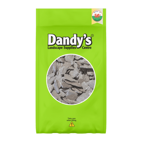Welsh Blue Plum Crushed Slate Chippings 20mm - Dandy's Topsoil & Landscape Supplies