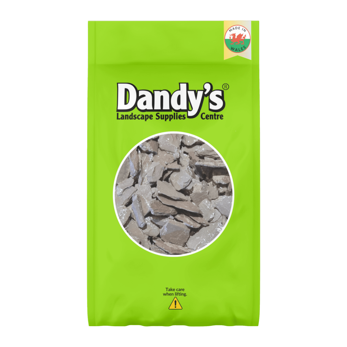 Welsh Blue Plum Crushed Slate Chippings 20mm - Dandy's Topsoil & Landscape Supplies