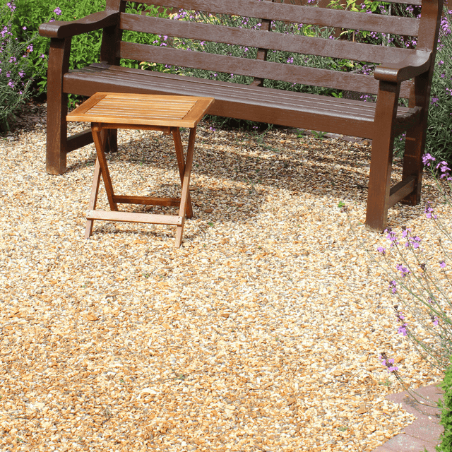 Golden Gravel Chippings - Dandy's Topsoil & Landscape Supplies