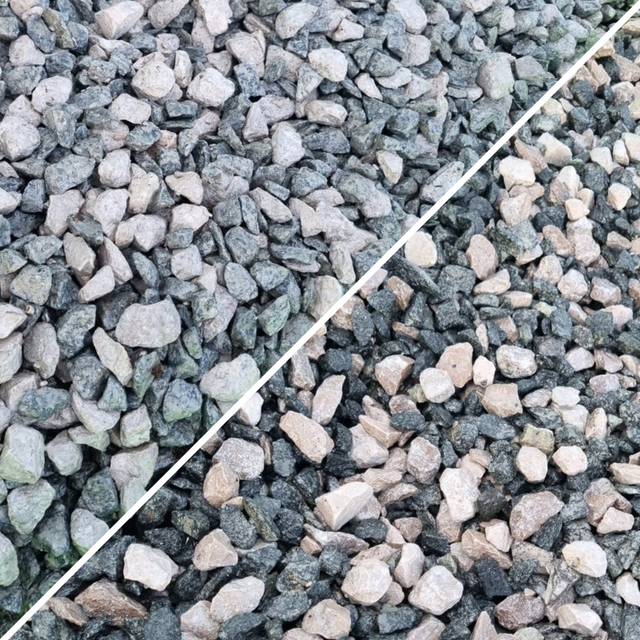 Black and White Limestone Gravel Chippings