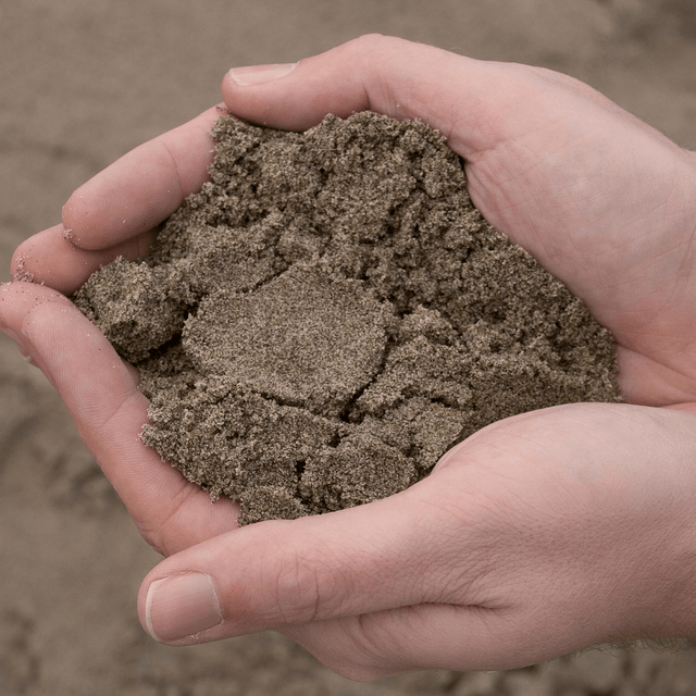 Drainage Sand Sample - Dandy's Topsoil & Landscape Supplies