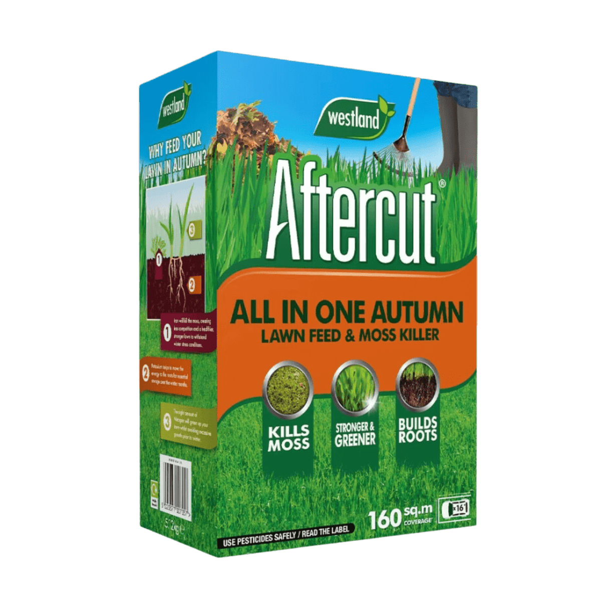 Add - on Aftercut All In One Autumn Lawn Feed and Moss Killer 160m² - Dandy's Topsoil & Landscape Supplies