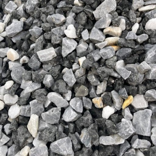 Black Ice Gravel Chippings Sample - Dandy's Topsoil & Landscape Supplies