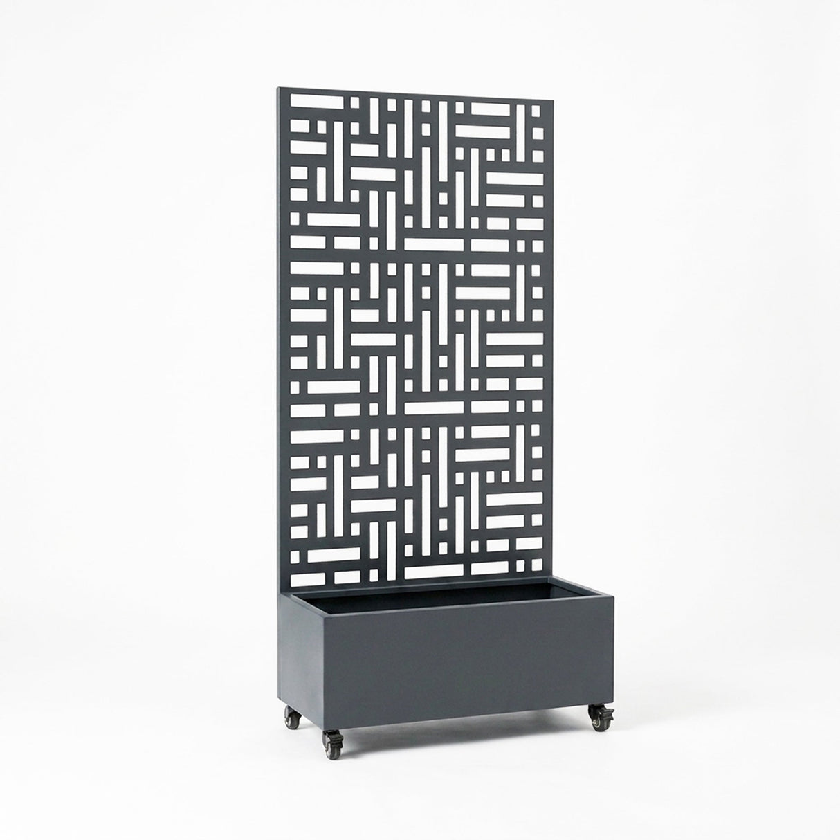 Metal Indoor/Outdoor Privacy Screen with Plant Pot - 90cm x 180cm