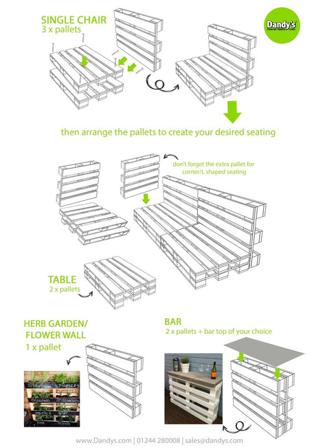 DIY Create Your Own Outdoor Pallet Furniture - Dandys Landscape Supplies