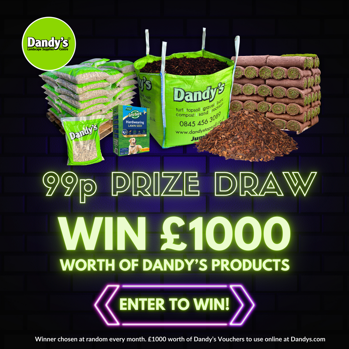 Dandy's 99 Prize Draw - win £1000