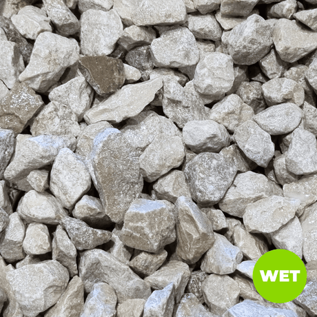White Grey Limestone Gravel Chippings - Dandy's Topsoil & Landscape Supplies