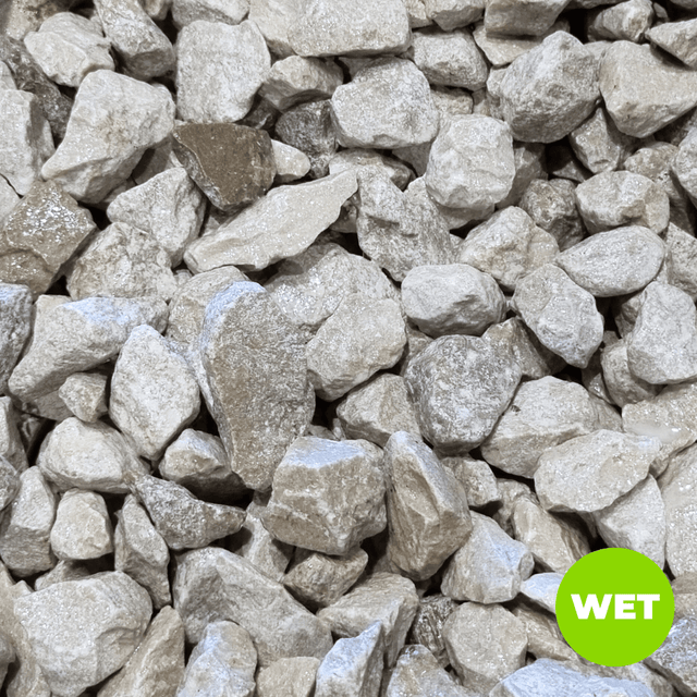 White Grey Limestone Gravel Chippings - Dandy's Topsoil & Landscape Supplies