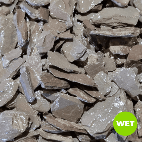 Welsh Blue Plum Crushed Slate Chippings 20mm - Dandy's Topsoil & Landscape Supplies
