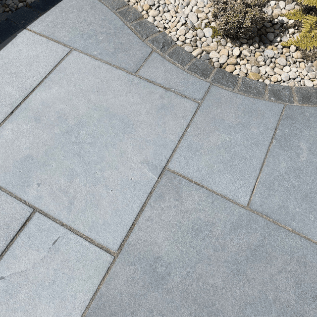 Black Limestone Natural Stone Paving - Dandy's Topsoil & Landscape Supplies