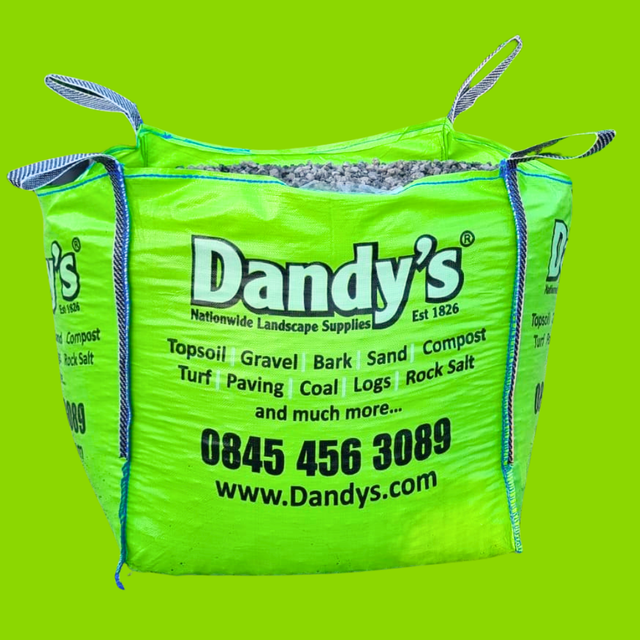 Black and White Limestone Gravel Chippings - Dandys Landscape Supplies