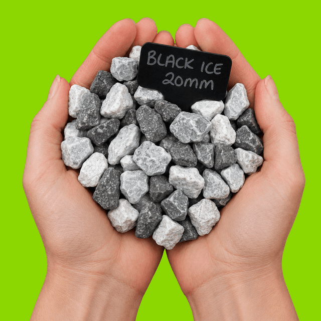 Black Ice Gravel Chippings - Dandy's Topsoil & Landscape Supplies