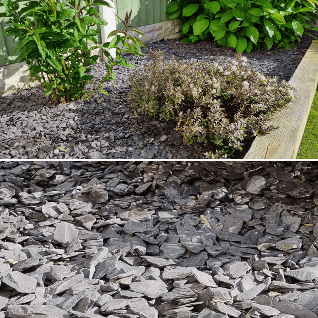 Welsh Blue Plum Crushed Slate Chippings 20mm - Dandy's Topsoil & Landscape Supplies
