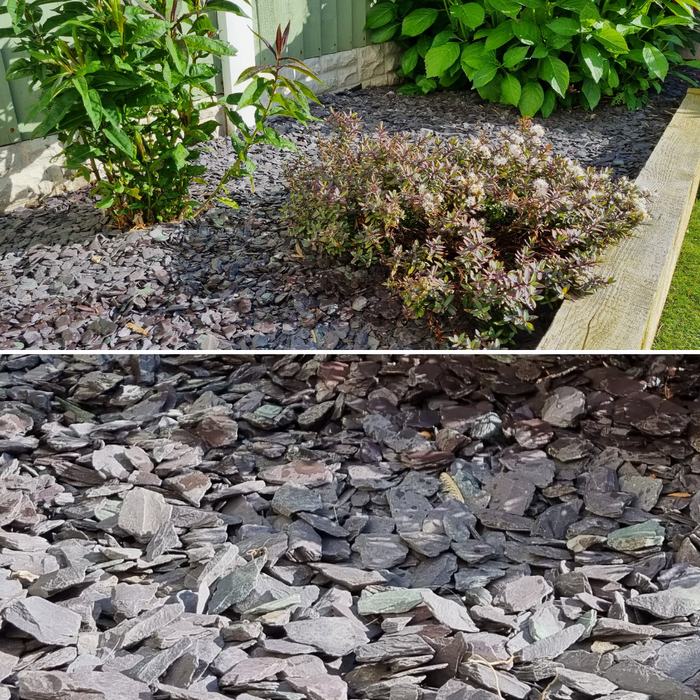 Welsh Crushed Blue Slate Chippings 20mm
