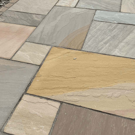 Camel / Buff Blend Sandstone Natural Stone Paving - Dandy's Topsoil & Landscape Supplies