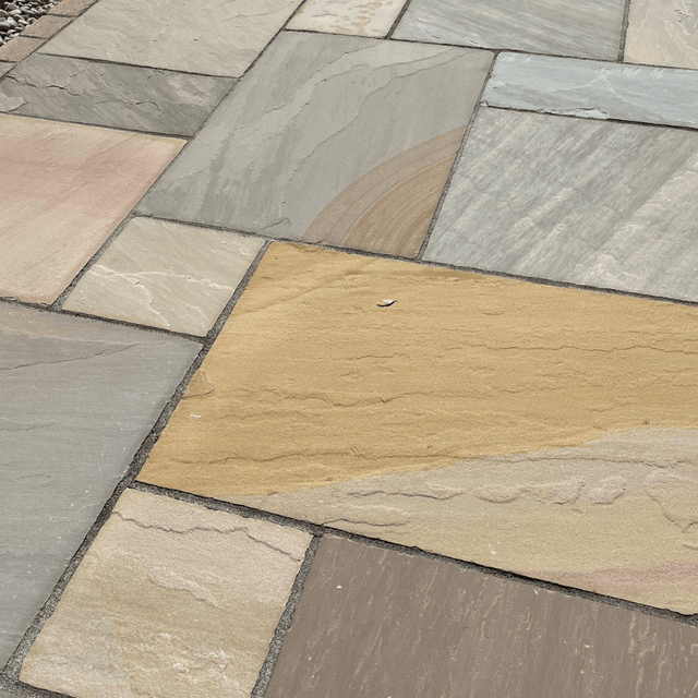 Camel / Buff Blend Sandstone Natural Stone Paving - Dandy's Topsoil & Landscape Supplies