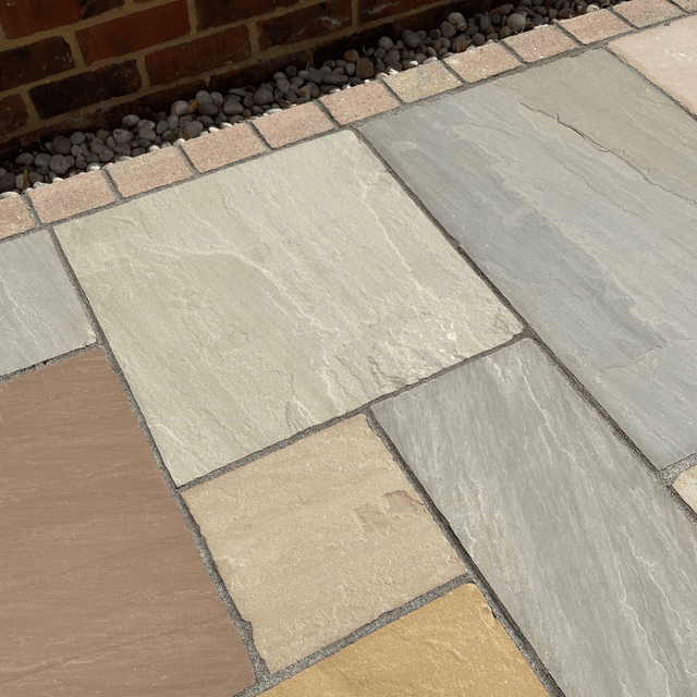 Camel / Buff Blend Sandstone Natural Stone Paving - Dandy's Topsoil & Landscape Supplies