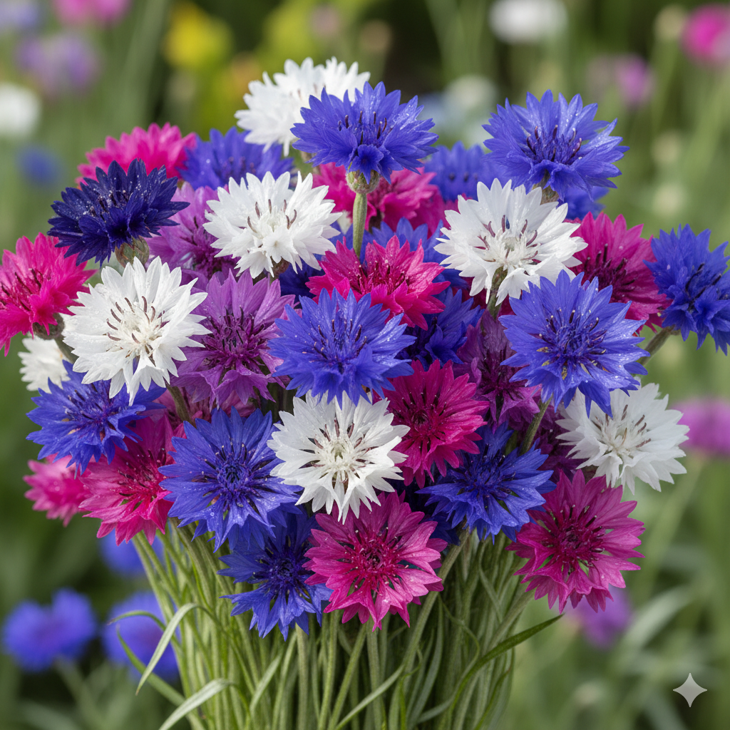 Cornflower Polka Dot Mixed - Dandys Landscape Supplies