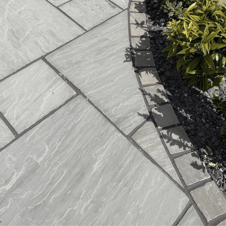 Grey Sandstone Natural Stone Paving - Dandy's Topsoil & Landscape Supplies