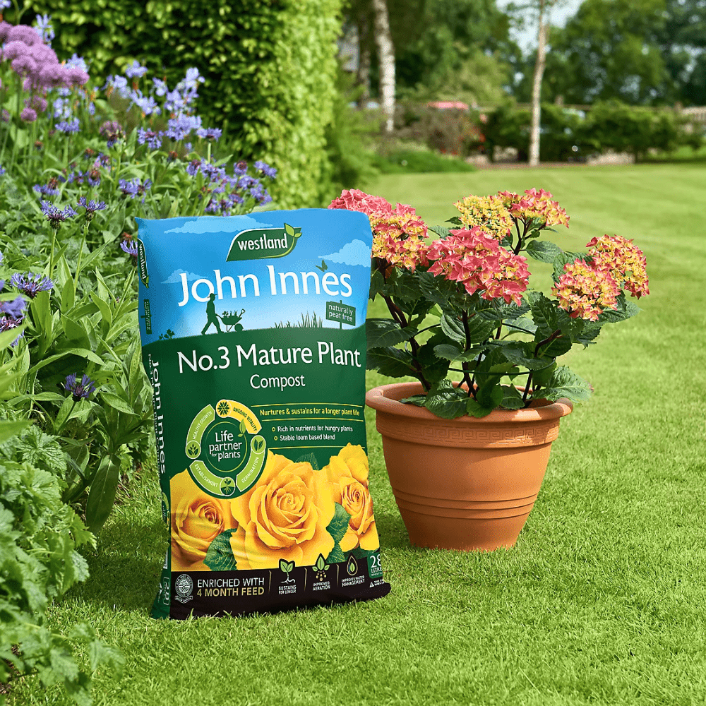 John Innes Peat Free No.3 Mature Plant Compost 28ltr Handy Bag - Dandys Landscape Supplies