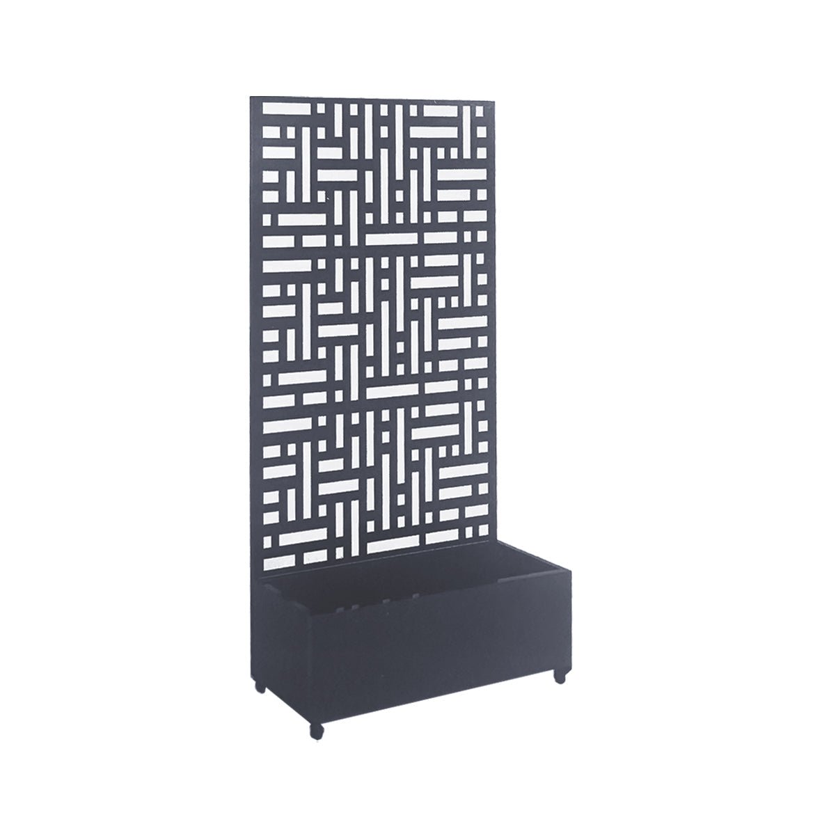 Metal Indoor/Outdoor Privacy Screen with Plant Pot - 90cm x 180cm - Dandys Landscape Supplies