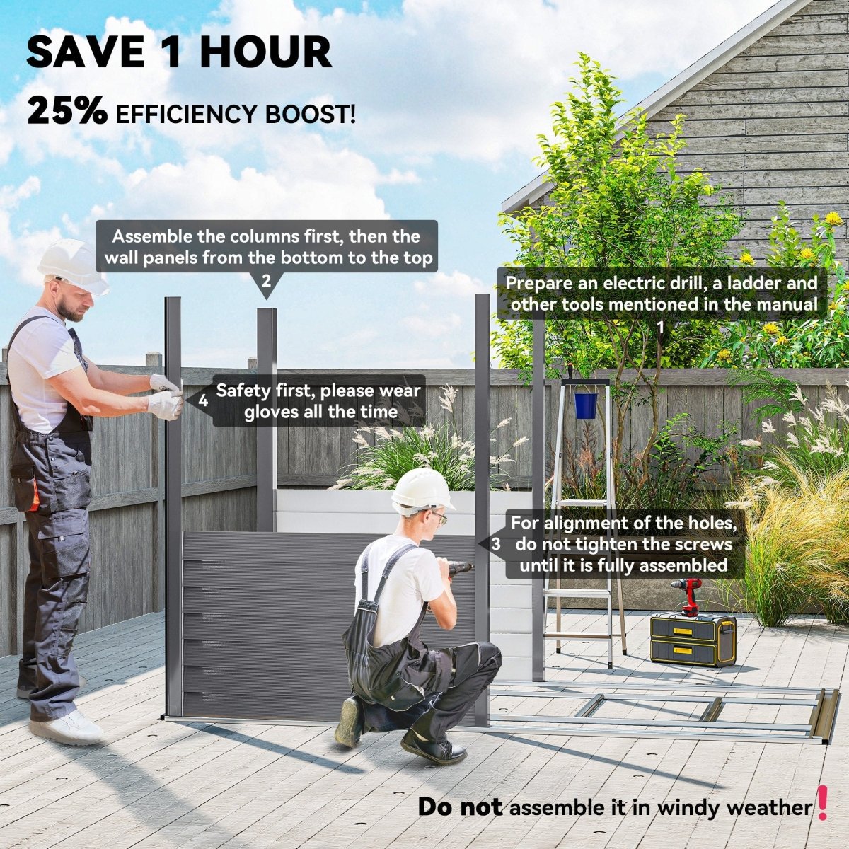 Outsunny 5 x 9ft Galvanised Metal Garden Shed with Foundation Kit, Outdoor Lean-to Shed, Tool Storage House with Lockable Doors, Gloves and 2 Air Vents for Patio, Garden, Grey - Dandys Landscape Supplies