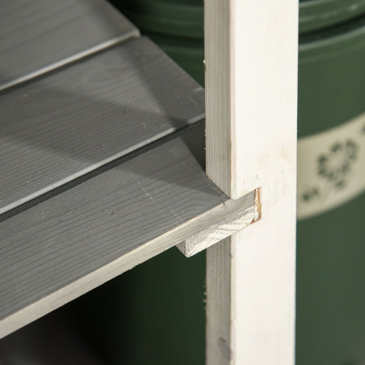Outsunny Wooden Small Shed, Garden Storage Shed with Shelves and Bolt Latch, 75L x 56W x115H cm, Grey - Dandys Landscape Supplies