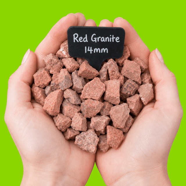 Red Granite Chippings - Dandy's Topsoil & Landscape Supplies