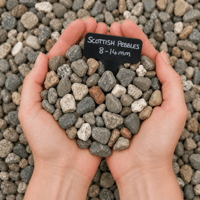 Scottish Mini Pebbles 8 - 14mm Bulk Bag - Dandy's Topsoil & Landscape Supplies
