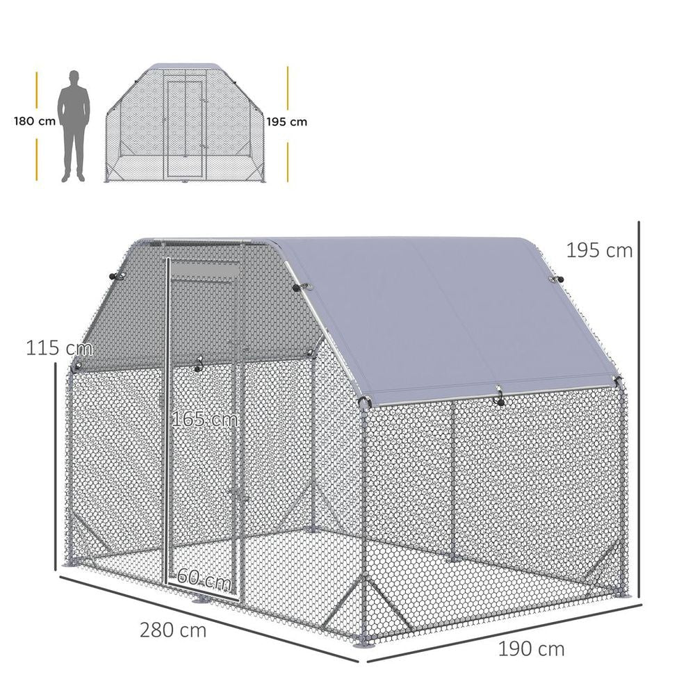 Spacious Chicken Coop | Roofed Run | Fits 4 - 6 Chickens | High Quality - Dandys Landscape Supplies