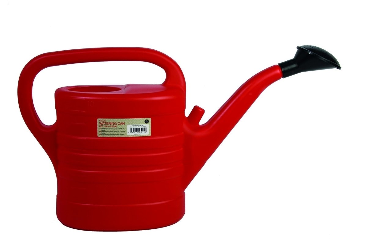 Value Watering Can – 10L Capacity in Red, Anthracite or Green | Garland - Dandys Landscape Supplies