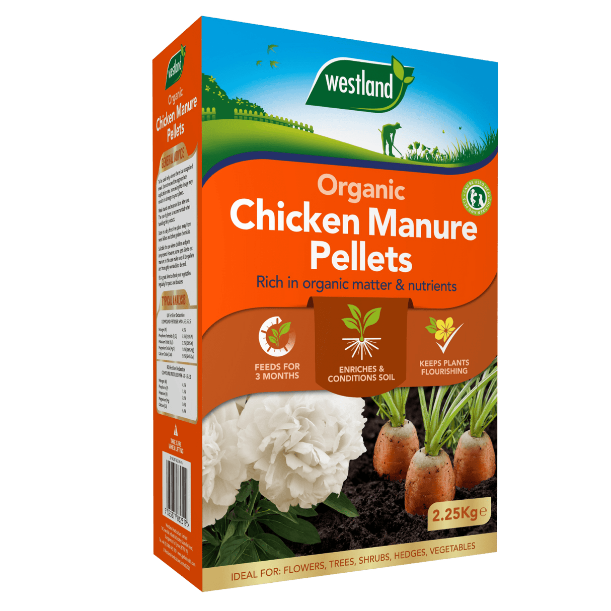 Add - on Chicken Manure Pellets 2.25kg - Dandy's Topsoil & Landscape Supplies