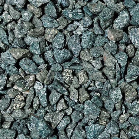 Green Granite Gravel Chippings Sample - Dandy's Topsoil & Landscape Supplies
