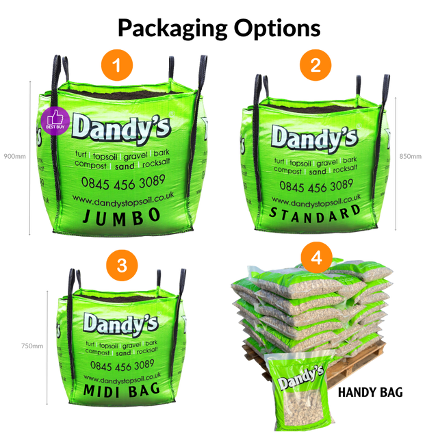 Dandy's Bulk Bags and small bags options