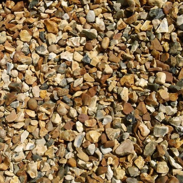 Golden Gravel Chippings Sample - Dandy's Topsoil & Landscape Supplies