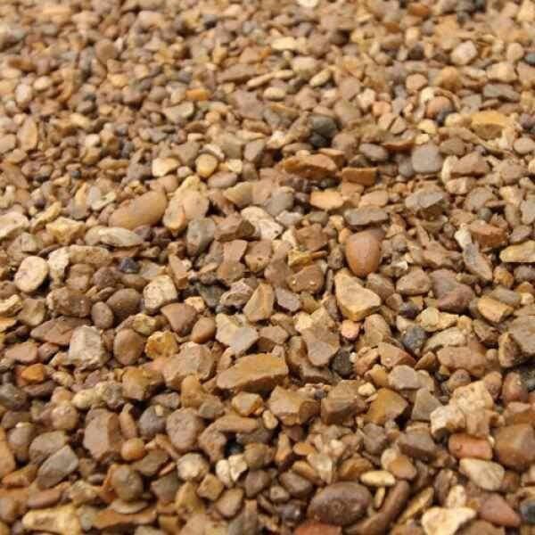 Golden Gravel Chippings Sample - Dandy's Topsoil & Landscape Supplies