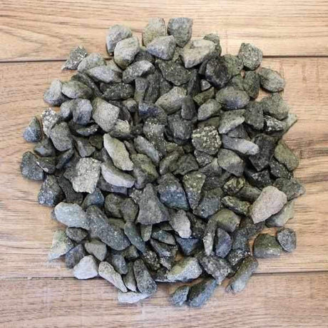 Green Granite Gravel Chippings Sample - Dandy's Topsoil & Landscape Supplies