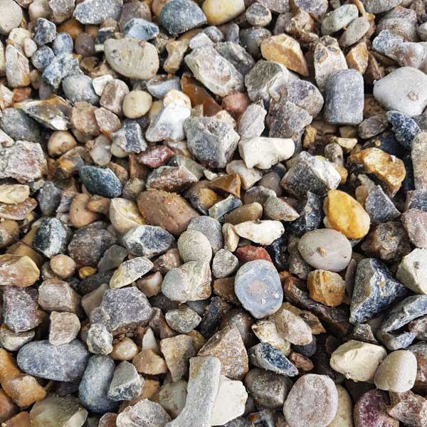 Moonstone Gravel Sample - Dandy's Topsoil & Landscape Supplies
