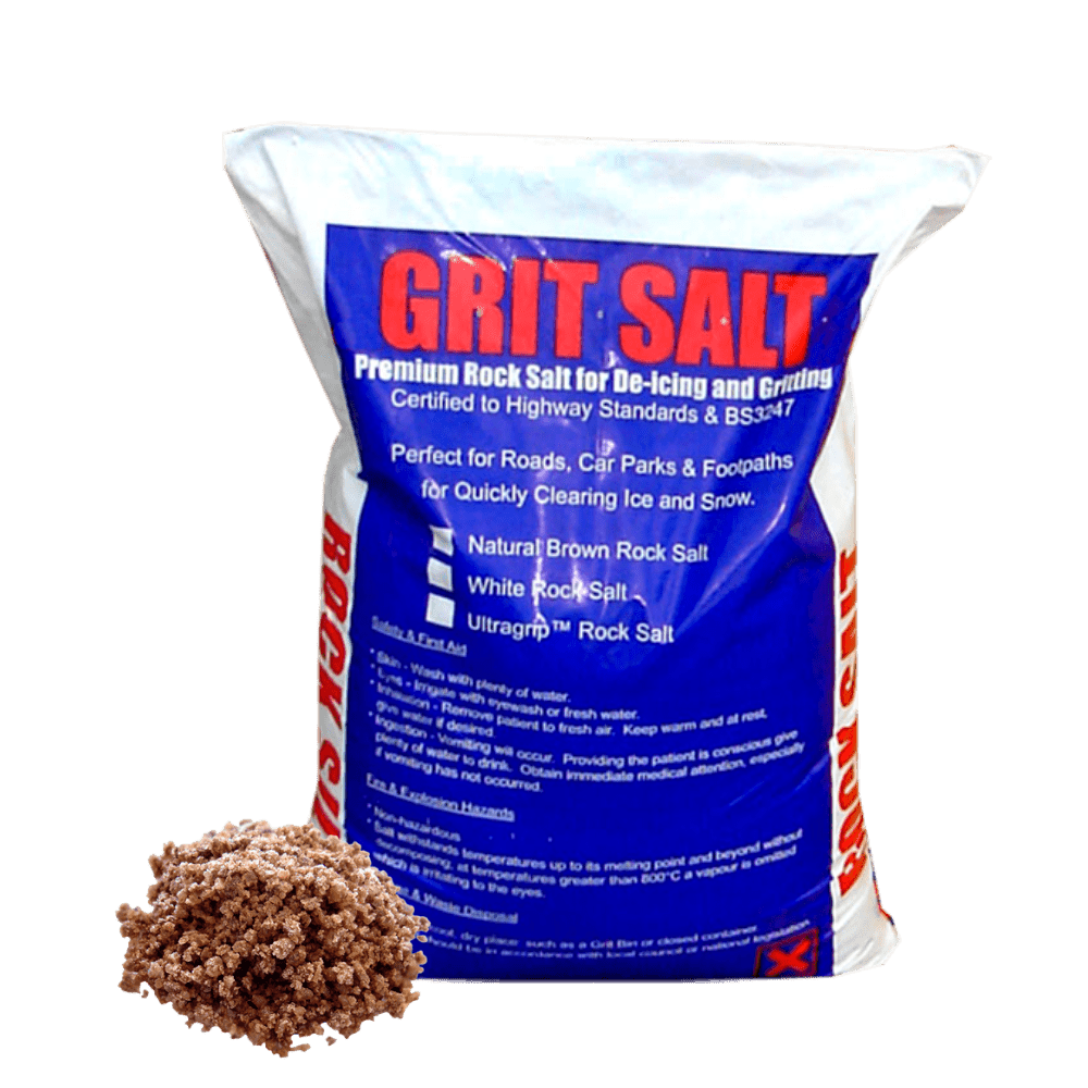 Add - on Brown Rock Salt 25kg Bag for only £7.99 - Dandy's Topsoil & Landscape Supplies