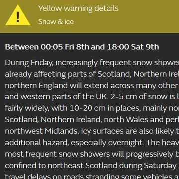 WEATHER WARNINGS ISSUED!