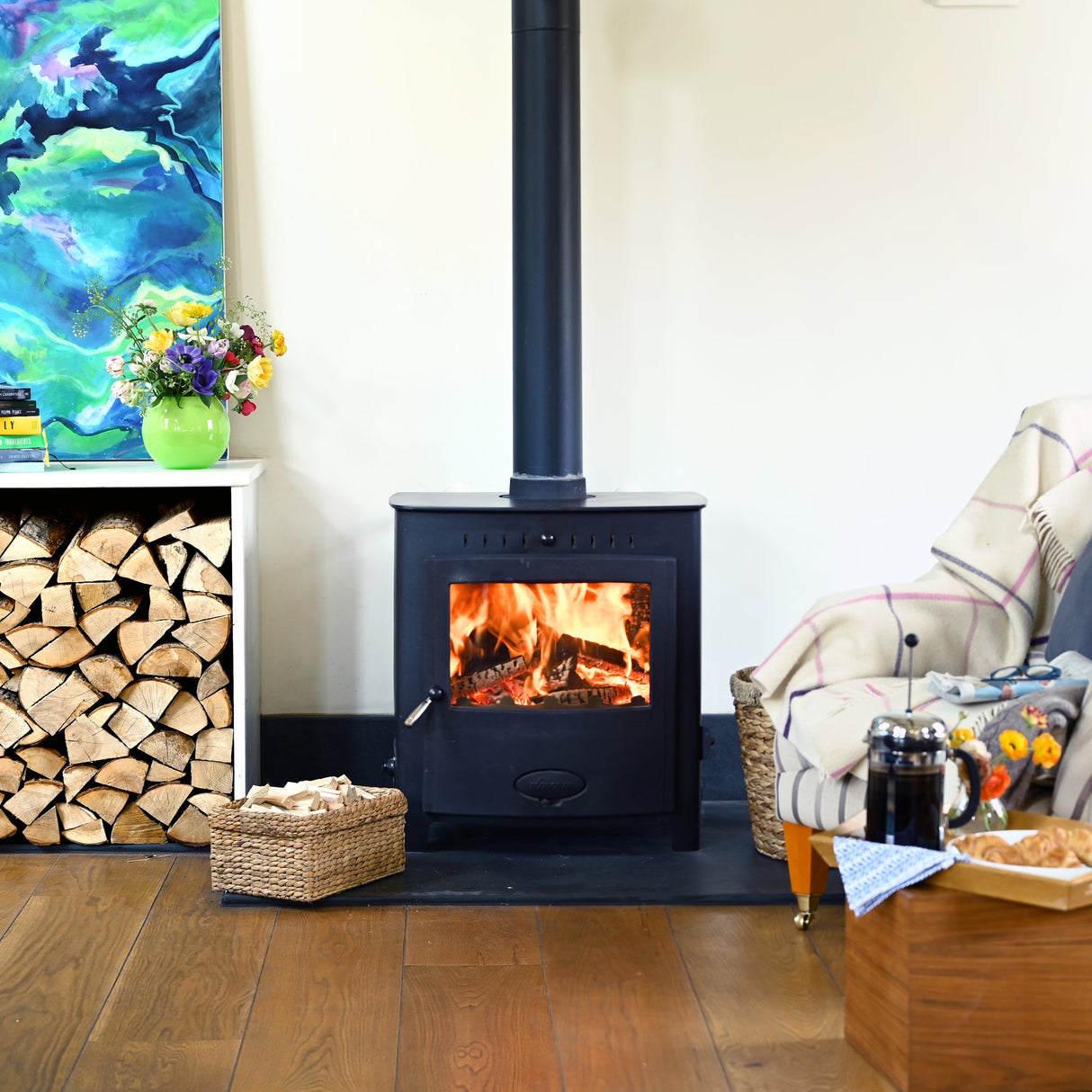 Ash Starter Kit. Kiln Dried Ash Logs, Kindling, Natural Firelighters and Matches