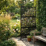 Metal Indoor/Outdoor Privacy Screen 90cm x 180cm - Maze