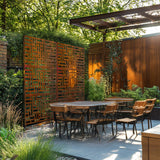 Metal Indoor/Outdoor Privacy Screen 90cm x 180cm - Maze