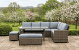 Palma Grey Rattan Garden Lounge Set and Cover Bundle