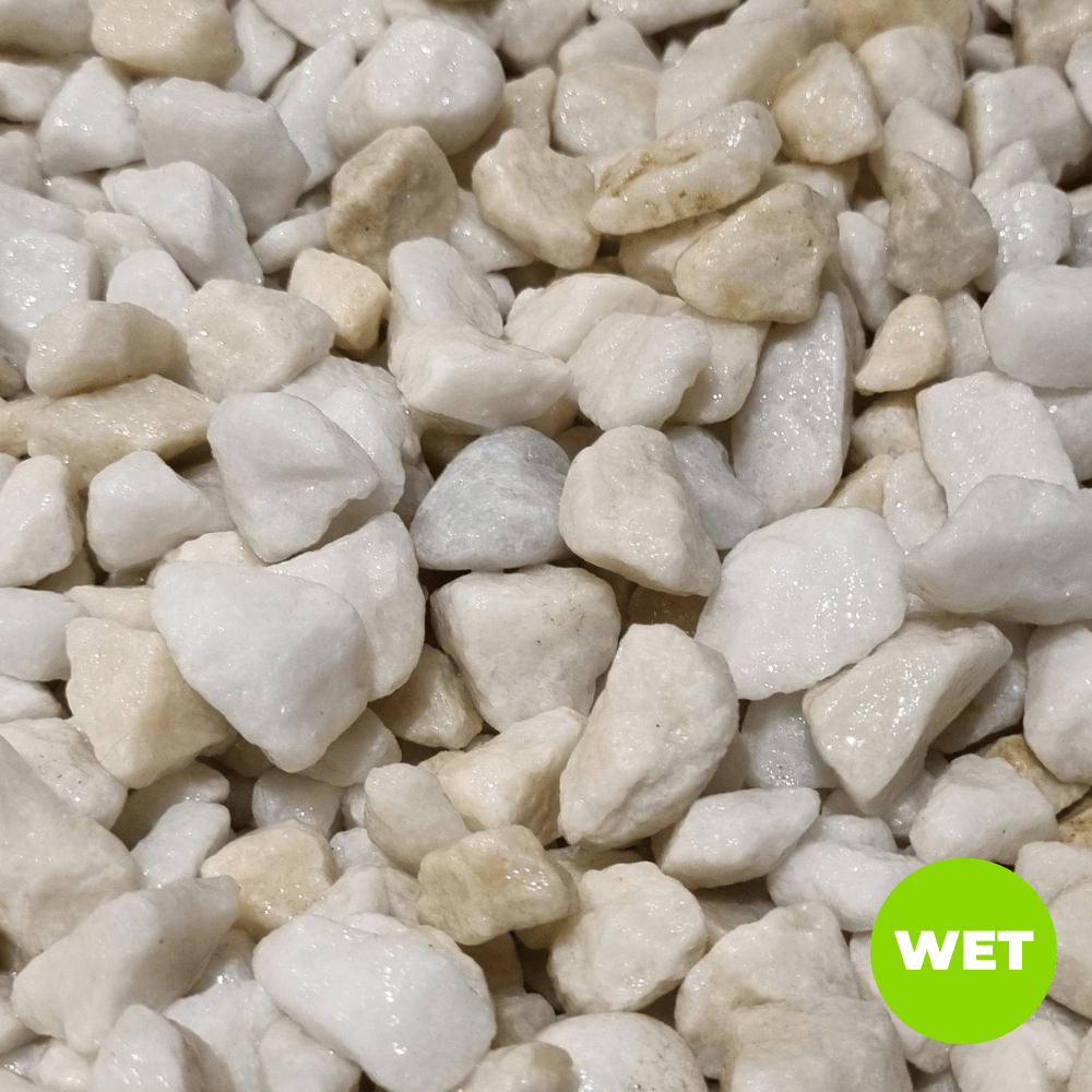 Merle Chipins Beautiful Polar White Marble Chippings Bulk Bag | Home Delivery – Dandy ...