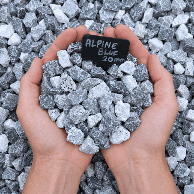 Alpine Blue Gravel Chippings Bulk - Dandys Landscape Supplies