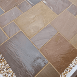 Autumn Brown Natural Stone Paving - Dandy's Topsoil & Landscape Supplies