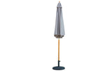 Bali Grey Wooden Parasol 2.85m - Dandys Landscape Supplies